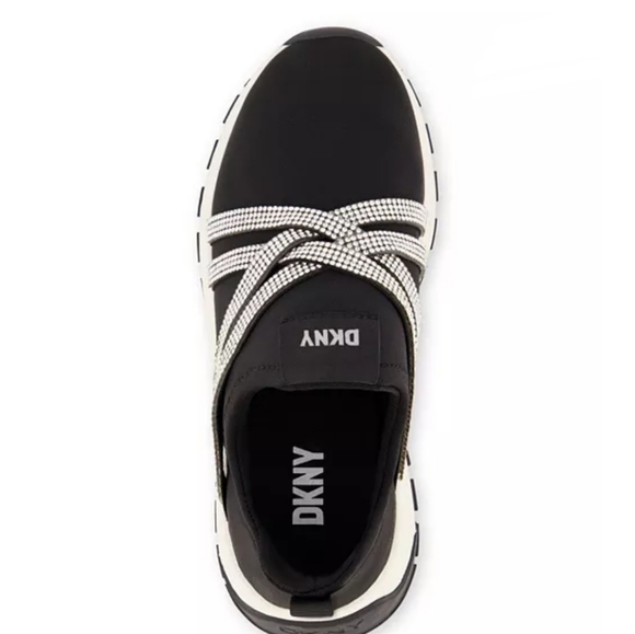 DKNY Slip On Sneakers Color Black, Size 5 Big Girl'sStyle DKN813-1 - Picture 6 of 8